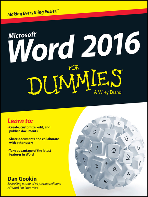 Cover image for Word X For Dummies
